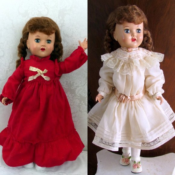 VINTAGE DOLL HEAD MOVES w WALKING 18